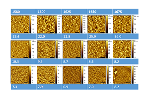AIN膜(10-10)面の原子間力顕微鏡画像
