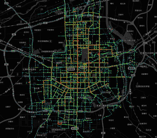 Traffic management on urban road network utilizing taxi trajectory data